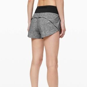 Lululemon Speed Up Lined Women’s Size 6 Heather Lux Multi Black/ Black 4”